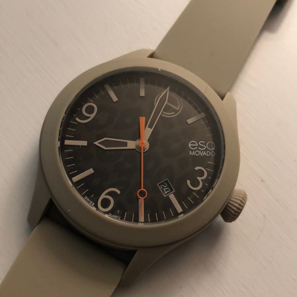 Khaki Rubber ESO Movado Watch - Worn 2 times